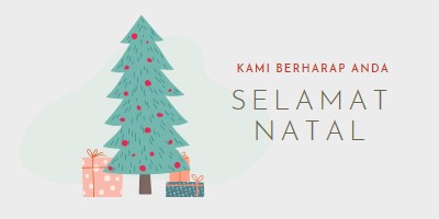 Mengucapkan selamat Natal pink whimsical-color-block