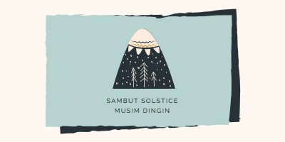 Selamat datang di solstice musim dingin blue whimsical-color-block