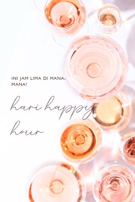 Jam lima happy hour white modern-simple