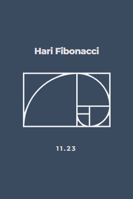 Hari Fibonacci blue modern-simple