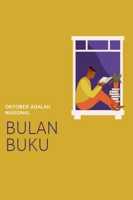 Penjaga buku yellow modern-color-block