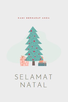 Mengucapkan selamat Natal pink whimsical-color-block