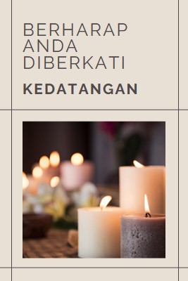 Berharap Anda advent yang diberkati brown modern-geometric-&-linear