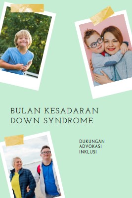 Kesadaran down syndrome green modern-simple