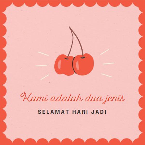 Kami adalah dua jenis red illustration,retro,playful