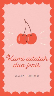 Kami adalah dua jenis red illustration,retro,playful