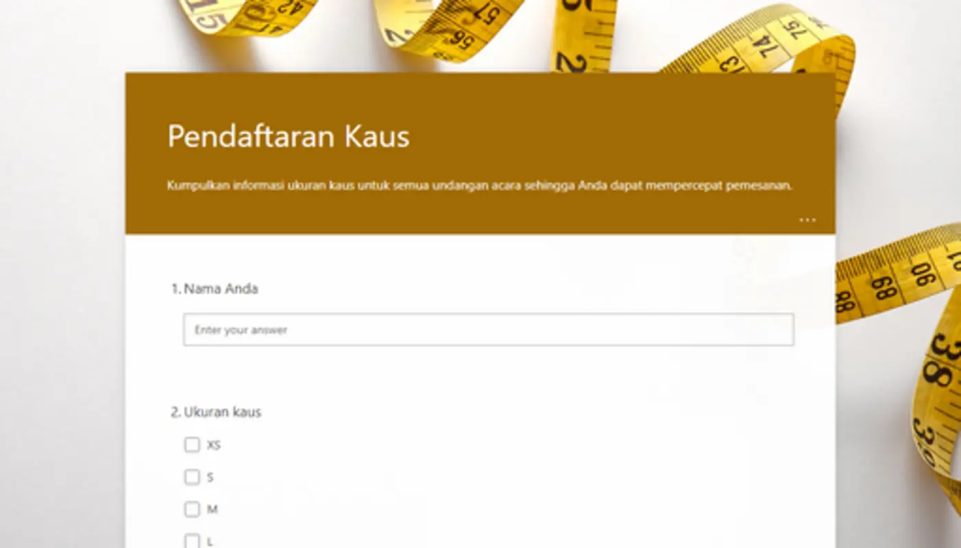 Pendaftaran kaus yellow