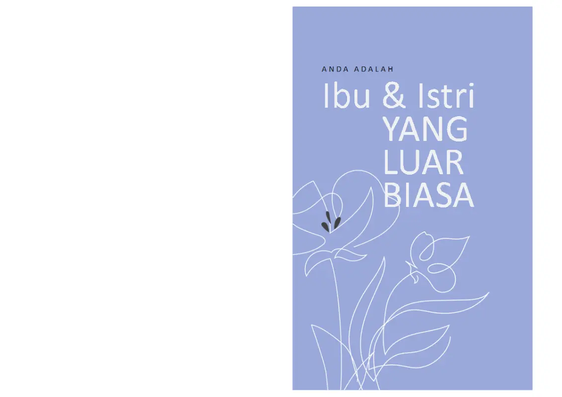 Kartu Hari Ibu yang elegan blue organic-simple