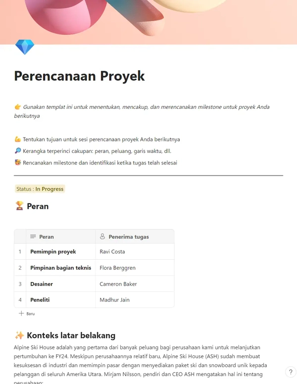 Perencanaan Proyek