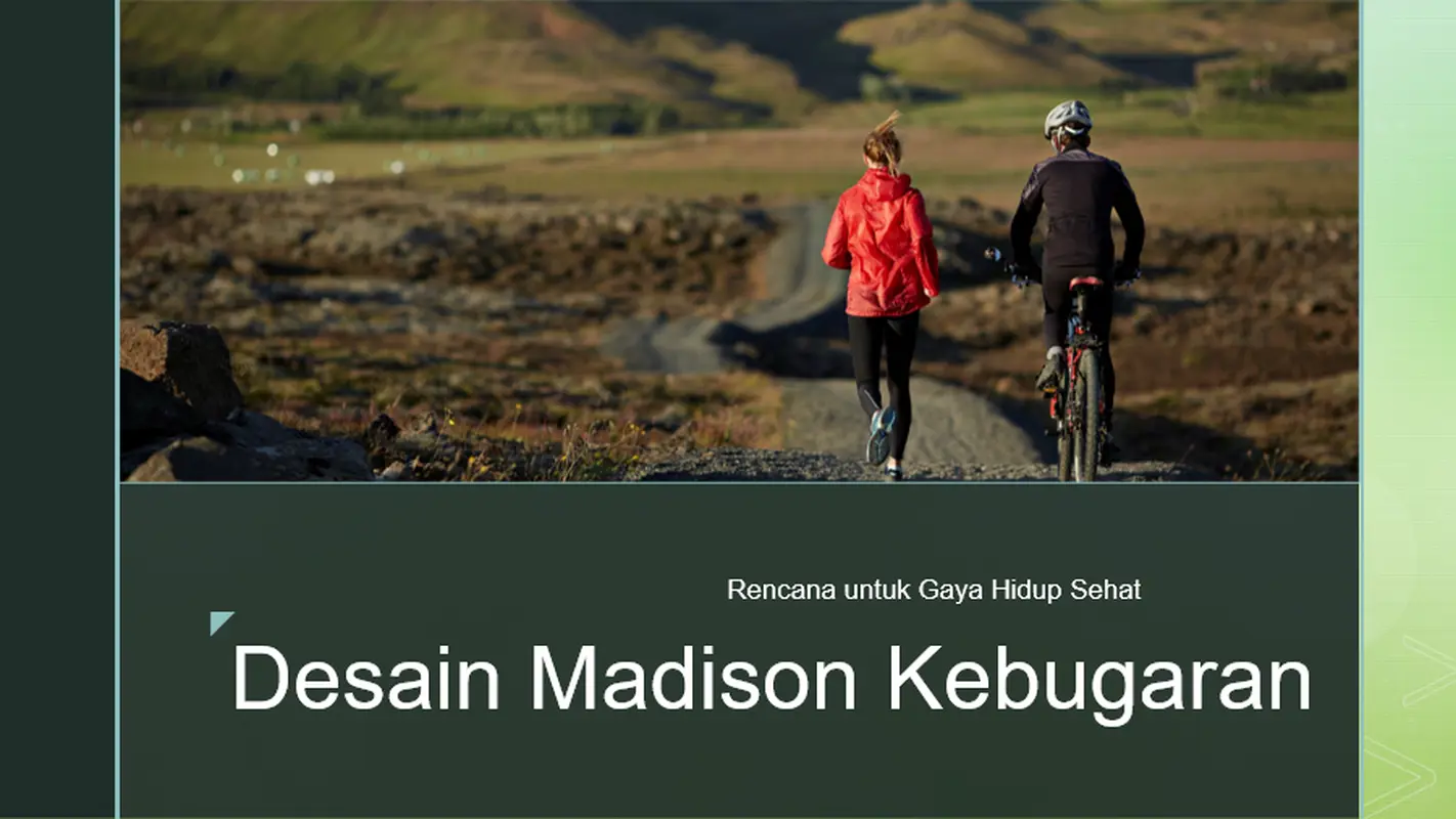 Desain Madison kebugaran modern bold