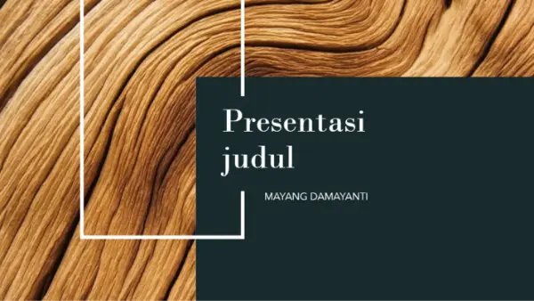 Presentasi kayu gelap brown modern-simple