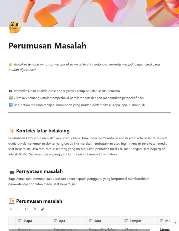 Perumusan Masalah