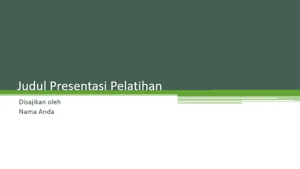 Presentasi pelatihan modern color block