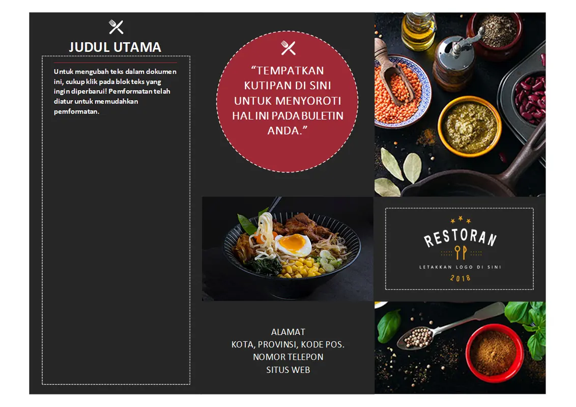 Brosur restoran
