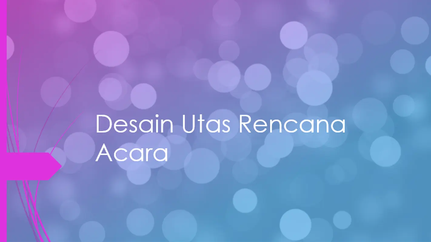 Desain acara modern simple