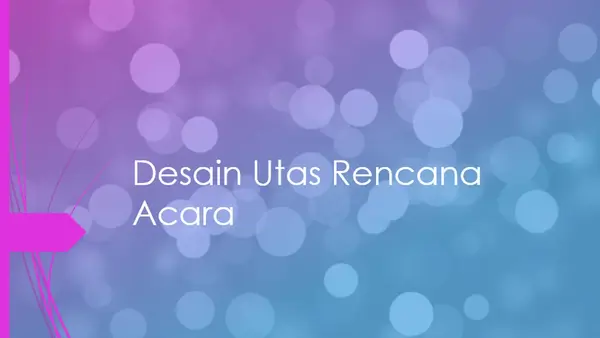 Desain acara modern simple