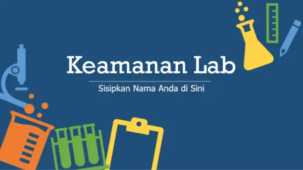 Keamanan lab blue modern color block