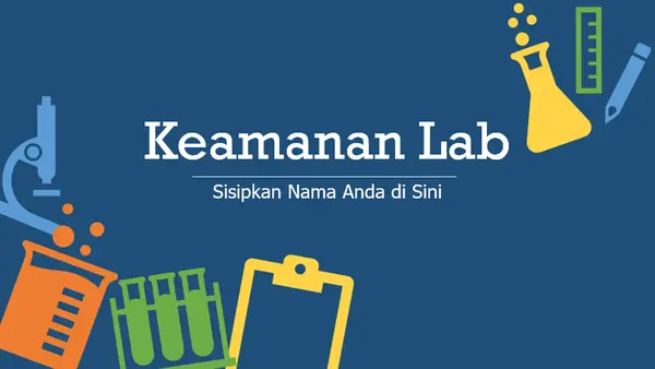 Keamanan lab modern color block