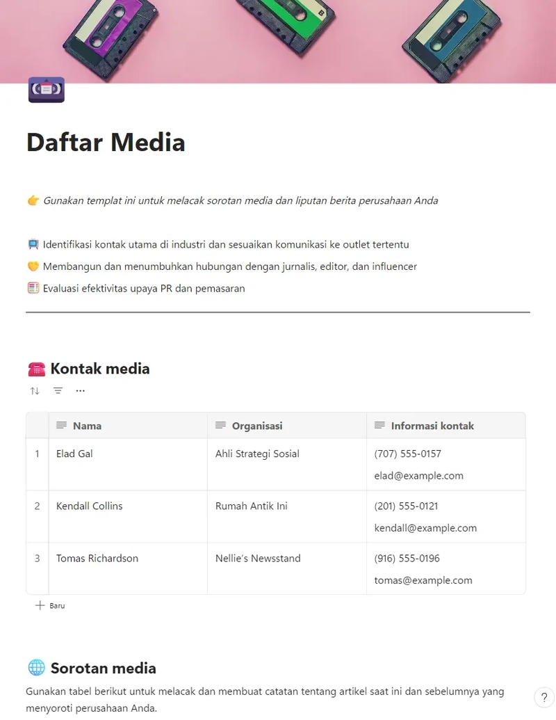 Daftar Media