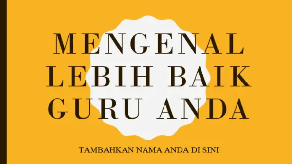 Mengenal guru yellow modern color block