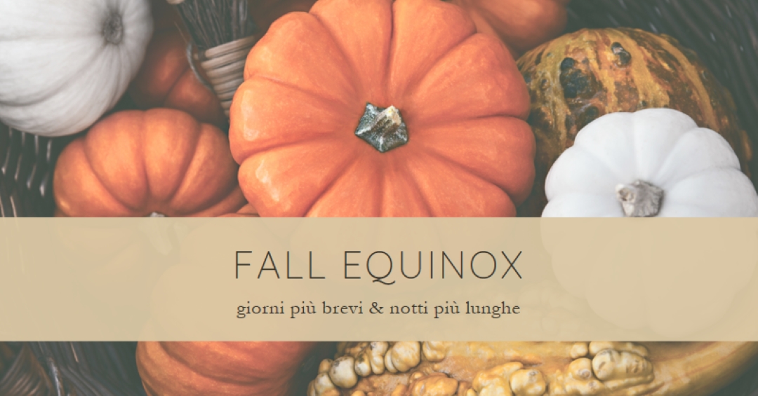Celebra l'equinozio d'autunno orange modern-simple