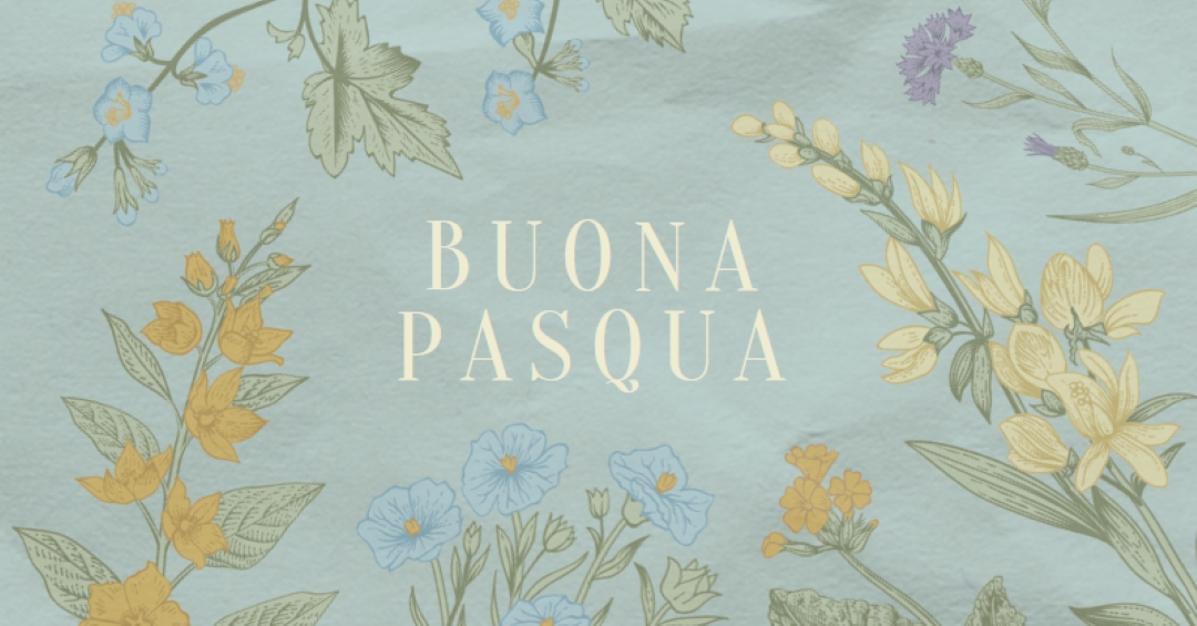 Desideri di Pasqua blue vintage-botanical