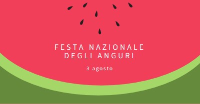 Giornata nazionale delle angurie pink modern-simple