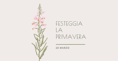 Festeggia la primavera white vintage-botanical