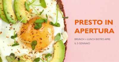 Tempo per il brunch pink modern-bold