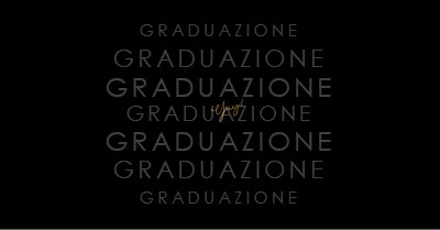 Yay per la laurea black modern-simple