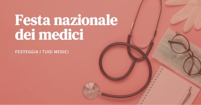 Festeggia i tuoi medici pink modern-simple