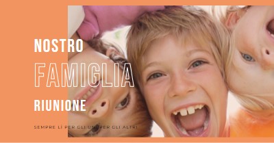 Divertimento in famiglia orange modern-bold