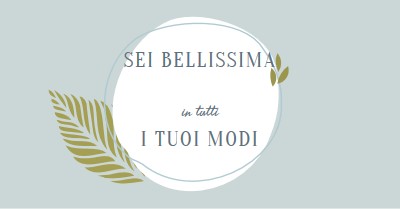 Bello in tutti i tuoi modi blue organic-simple