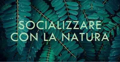 Socializzare con la natura green modern-simple