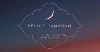 Buon Ramadan black modern-simple
