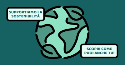 Proteggere la terra green whimsical-line