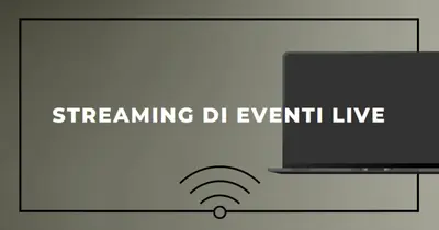 Streaming di eventi live gray modern-bold