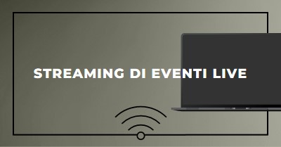 Streaming di eventi live gray modern-bold