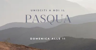 Unisciti a noi domenica di Pasqua gray modern-simple