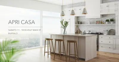 Paesaggio culinario cittadino white modern-simple