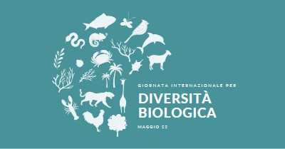 Festeggia la Giornata Mondiale della Biodiversità blue modern-simple