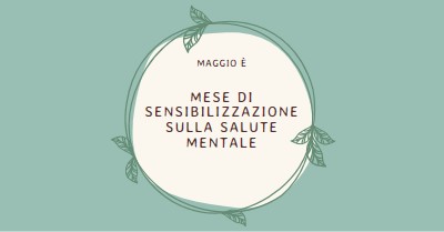 Onorare la consapevolezza della salute mentale green organic-simple