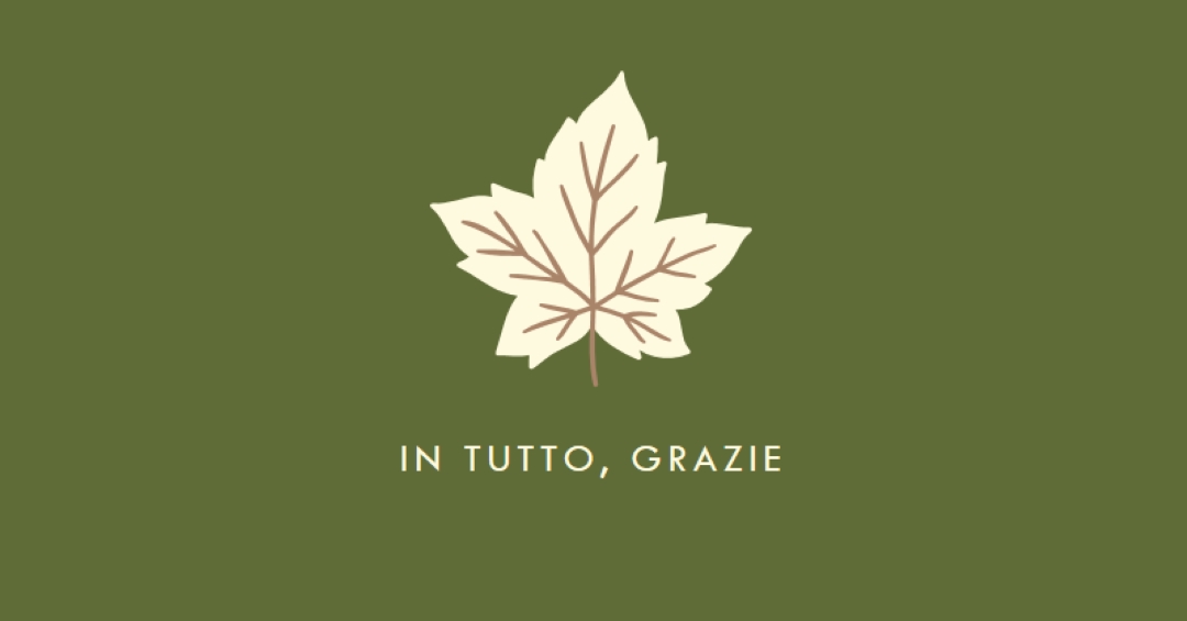 Atteggiamento di gratitudine green modern-simple