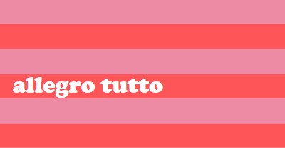 Tutto è allegro pink modern-bold