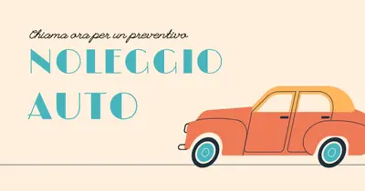 Offerta su auto a noleggio orange whimsical-color-block