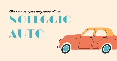 Offerta su auto a noleggio orange whimsical-color-block