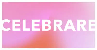 Festeggiamo con stile pink modern-bold