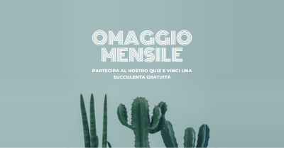 Quiz mensile a premi green modern-simple