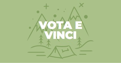 Votare e vincere green whimsical-line