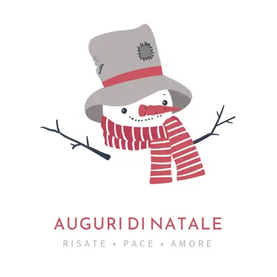 Auguri di Natale white modern-simple